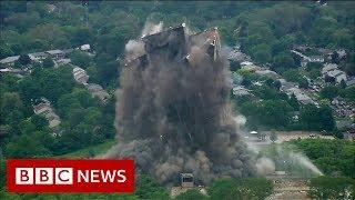 16,000 tonnes of steel gone in 16 seconds - BBC News