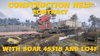 SnowRunner Construction Help Contract With Boar 45318 And Lo4f