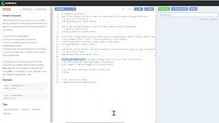 Simple Password - Interview assessment Coderbyte - Code challenge - Solution Source Code Answers