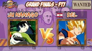 FIRST CHALLENGE! Ju nanago vs Del FT7 - WANTED DBFZ Grand finals