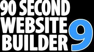 90 Second Website Builder - Version 9