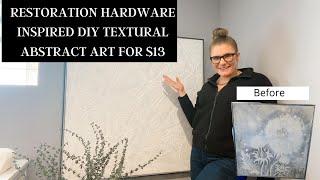 How to DIY Textural Abstract Art for $13!