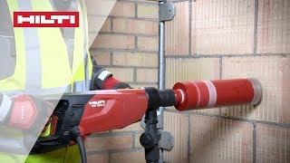 HOW TO use Hilti DD 150 coring tool for hand-held dry drilling in masonry