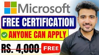 Microsoft Offering 4 Professional Free Certification Courses | Free Microsoft Exam Voucher 2024
