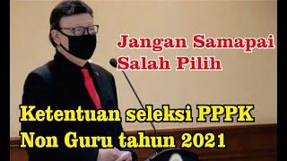 BERITA TERBARU | Ketentuan seleksi PPPK Non Guru tahun 2021 | pppk 2021 | pppk honorer