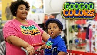 MOM SHOP FOR CLOTHES AT TARGET! Learn Math with Goo Goo Colors