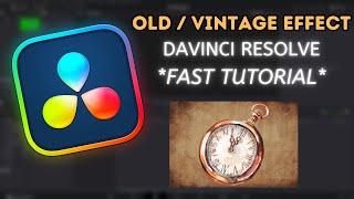 Old / Vintage Effect Davinci Resolve *FAST TUTORIAL*