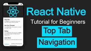 React Native tutorial #45 Top Tab Navigation | React Navigation