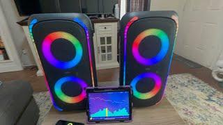 Onn Large Party speaker 2. Full in depth review with sound and carry options. Even in car!!!!