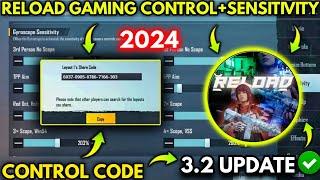 RELOAD GAMING USED NEW SENSITIVITY FOR PMGC  | RELOAD GAMING SENSITIVITY SETTING | PUBG | BGMI |