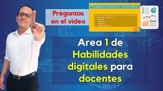 Habilidades digitales para docentes: área 1 Información y alfabetización digital