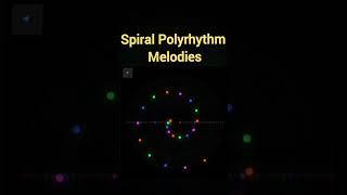 Spiral Polyrhythm Melodies #animation #polyrhythm #polyrhythms #satisfying #satisfyingvideo