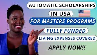 Scholarships for Masters Degree in the USA! FULLY FUNDED + Travel expenses paid!