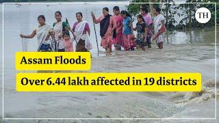 Assam Floods: Over 6.44 lakh affected in 19 districts