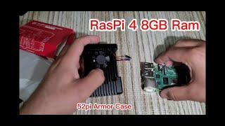 Raspberry Pi4 8GB Ram with Armor Case V2 Full Aluminum with Fan
