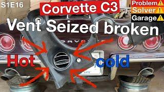 Corvette c3 ( Vent Repair ) Dashboard vent repair (Seized and cracked vent fix)