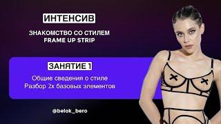 Знакомство со стилем FRAME UP STRIP. Занятие 1.