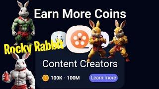 ▶ New Feature Alert: Rocky Rabbit Content Creator Challenge!