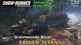 SnowRunner - Fallen Titans | Grainwoods River Contract - Wisconsin, USA  Phase 3