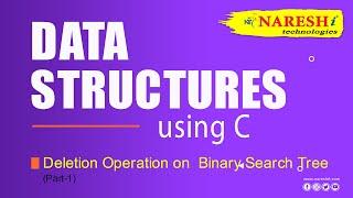 Deletion Operation on  Binary Search Tree | Part-1 | Data Structures using C