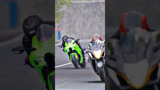 Kawasaki Ninja Zx10rr vs Hayabusa bike #shorts