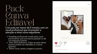 Pack Canva Fotografia – Com 30 Posts editáveis no Canva #canva #canvadesigner #socialmediapost