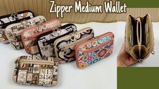 DIY Cara Membuat Dompet/Zipper Medium Wallet Tutorial & Pattern