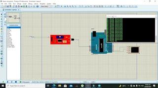 Simulation of flame sensor with arduino UNO in proteus