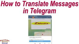 How to Translate Messages in Telegram