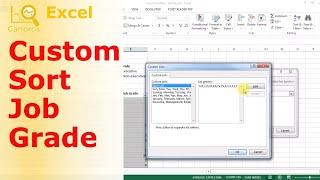 Excel for HR: Custom Sort in Excel: Sort your Job Grade