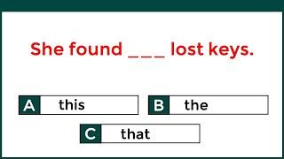 English Grammar Test ️ | 95% can't pass this quiz  #challenge 12