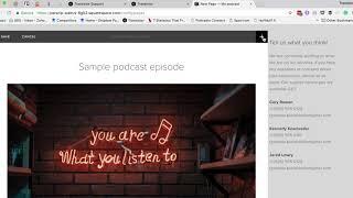 How to embed a podcast on Squarespace site