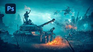 Call of duty poster | Photoshop Manipulation Speed Art Tutorial