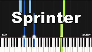 Central Cee x Dave - Sprinter | EASY PIANO TUTORIAL by Synthly