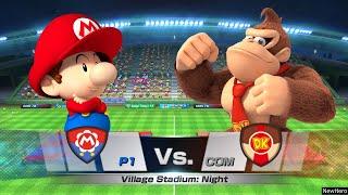 Mario Sports Superstars - Baby Mario/Baby Luigi Vs. Donkey Kong/Diddy Kong