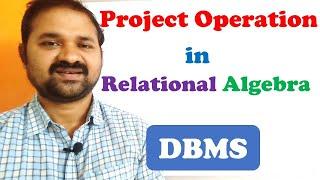 Project Operation in Relational Algebra || Examples || Queries || DBMS