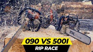 Stihl 500i VS 090 Forty Year Old Saw | Rip Race