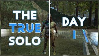 TRUE SOLO IN ARK | Day 1 | Starting On Official 1x With Nothing |