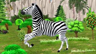 Free Green Screen Footage Collection（無料動画素材）Zebra Running