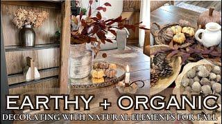 HOW TO DECORATE WITH NATURAL ELEMENTS FOR FALL/ORGANIC FALL DECORATING IDEAS/AUTUMN DECOR HAUL