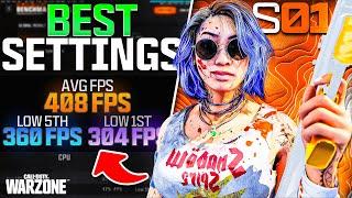 BEST PC FPS Settings for Call of Duty Warzone (Boost FPS & Visibility!) | SEASON 1