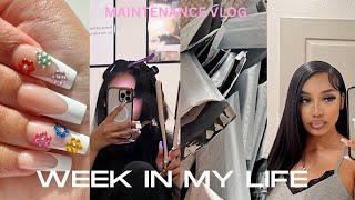 WEEK IN MY LIFE/ MAINTENANCE VLOG (lashes, nails, new hair, business, etc…) + GIVEAWAY