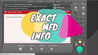 How to solve! Toner Control Fault error reset Xerox Wc 5955 Concentration sensor error 393-360 Part1
