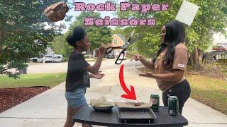 Rock Paper Scissors (Mom Vs Daughter) w/ WingStop