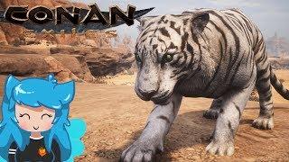 DEFEATING THE WHITE TIGER BOSS | Conan Exiles | Episode 15