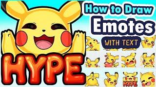 How to Make Emotes With Text | Tutorial for Streamers & Artists in Clip Studio Paint