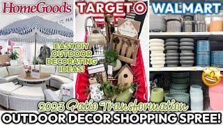 BEST 2023 OUTDOOR DECOR 🪴 Target, Walmart, + HomeGoods | 2023 Patio Transformation Shopping Spree!