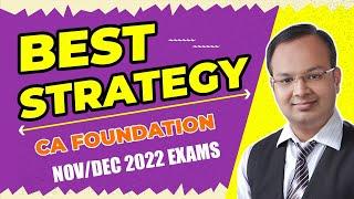 Best Strategy to Clear CA Foundation Nov/Dec 2022 Exams #shorts