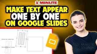 How to make text appear one by one on google slides 2024