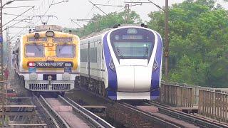 Dangerous 130 Kmph Trains over old Khirai Bridge |  Vande Bharat+ Duronto+ Azad Hind+ JanShatabdi